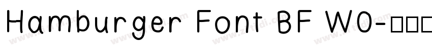 Hamburger Font BF W0字体转换